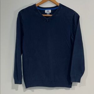 OLD NAVY Youth Boys XL V-Neck Navy Sweater Cotton Classic